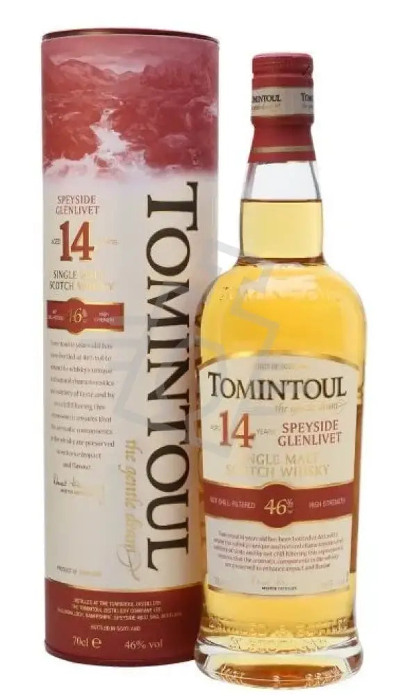 TOMINTOUL Whisky 14y 0,7l Single MaltScotch 46% DD.