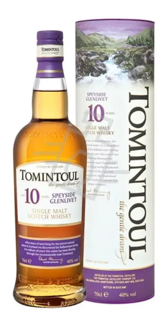 TOMINTOUL Whisky 10y 0,7l Single Malt Scotch 40% DD.