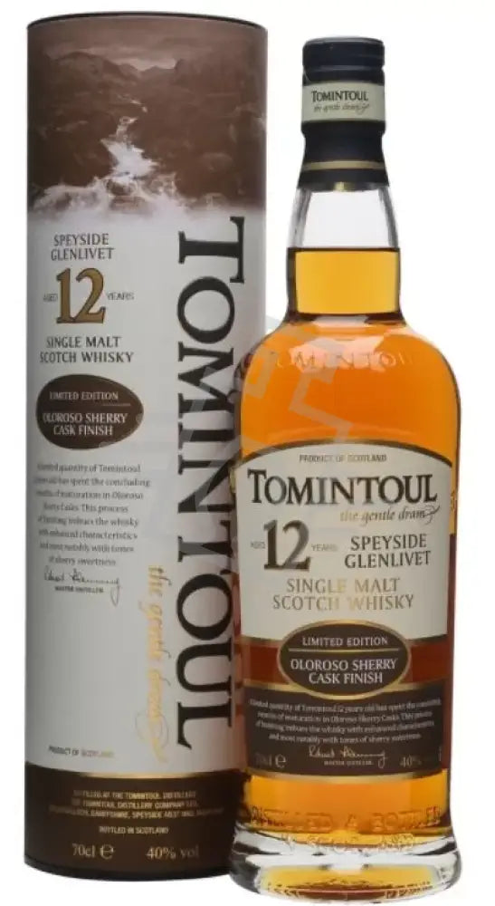 TOMINTOUL Whisky 12y 0,7l Oloroso Sherry Cask Finish 40% DD.