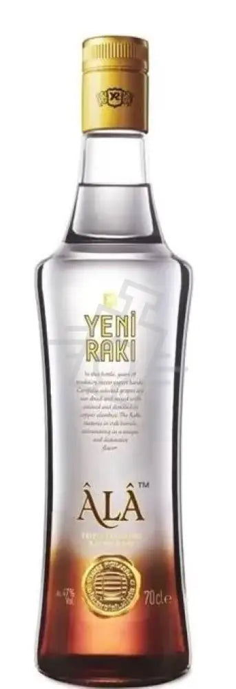 YENI RAKI Ouzo 0,7l Ala Triple Distilled Raisin Matured in Oak 47%