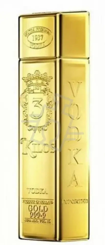 3 KILOS Vodka 1,0l Gold 999.9 40%