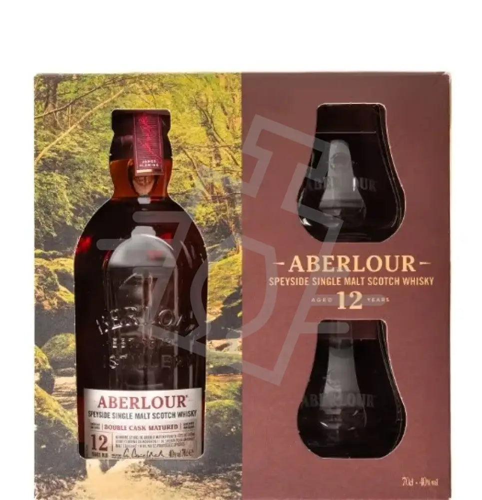ABERLOUR Whisky 12y 0,7l Double Cask Matured Speyside S.M 40% DD.+ 2 Pohár