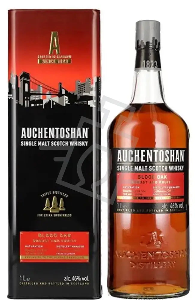 AUCHENTOSHAN Whisky 1,0l Blood Oak Single Malt Exclusive 46% FDD.