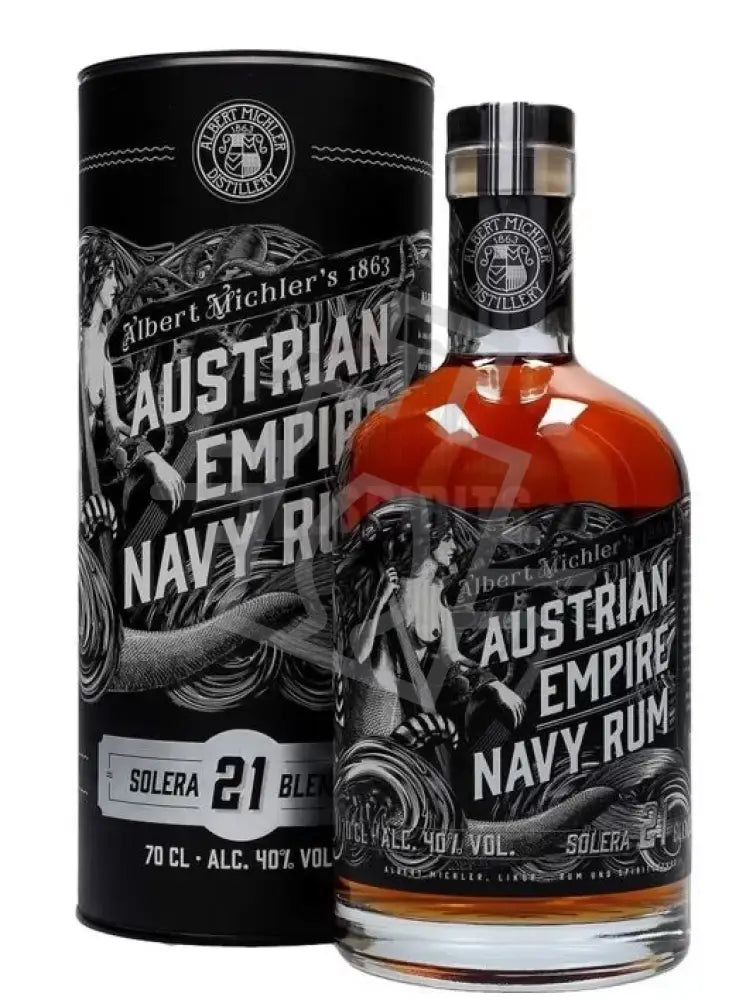 AUSTRIAN EMPIRE NAVY Rum 21y 0,7l Solera 40% DD.