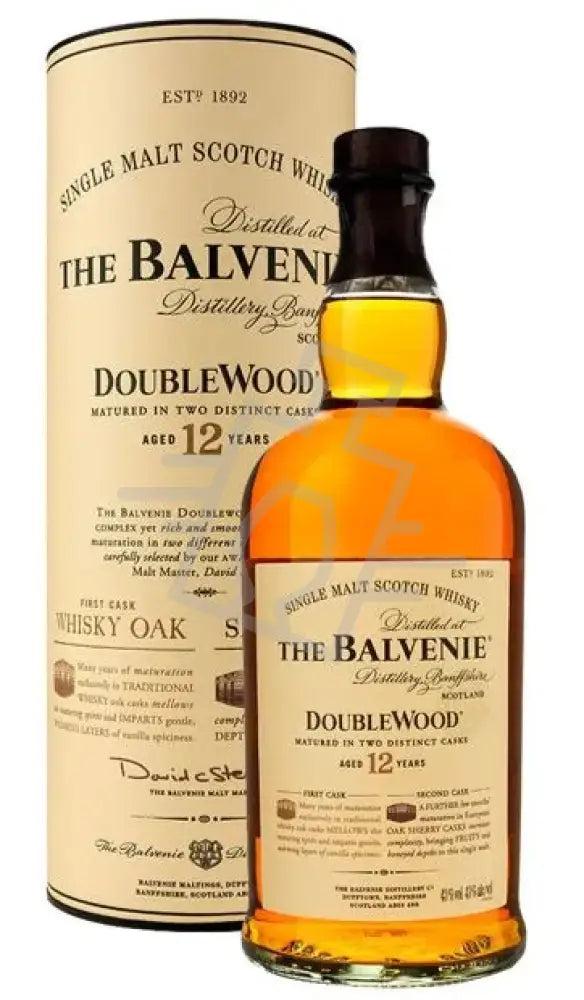 BALVENIE Whisky 12y 0,7l Double Wood  40% DD.