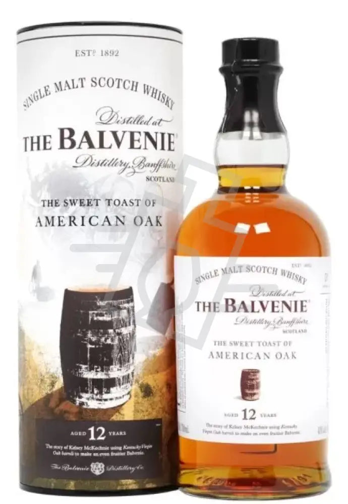 BALVENIE Whisky 12y 0,7l American Oak Single Malt Scotch 43% DD.
