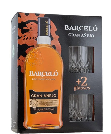 Barcelo Gran Anejo Rum DD. [0,7L|37,5%] + 2 pohár