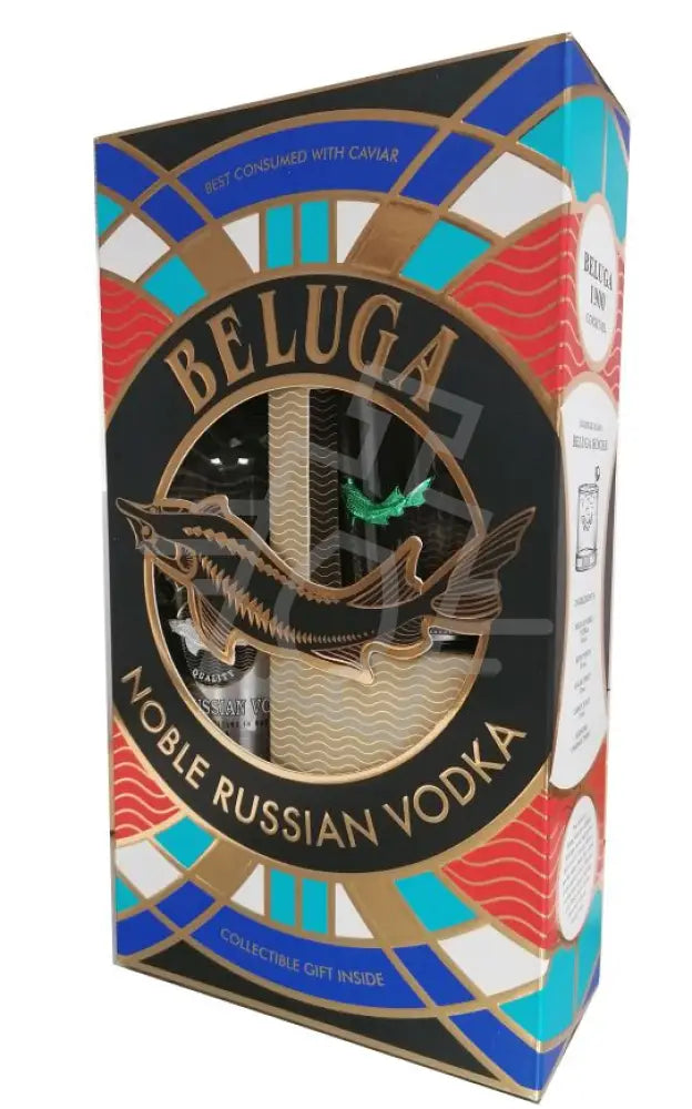 BELUGA Vodka Noble 1,0l 40% DD. + Pohár Vodka