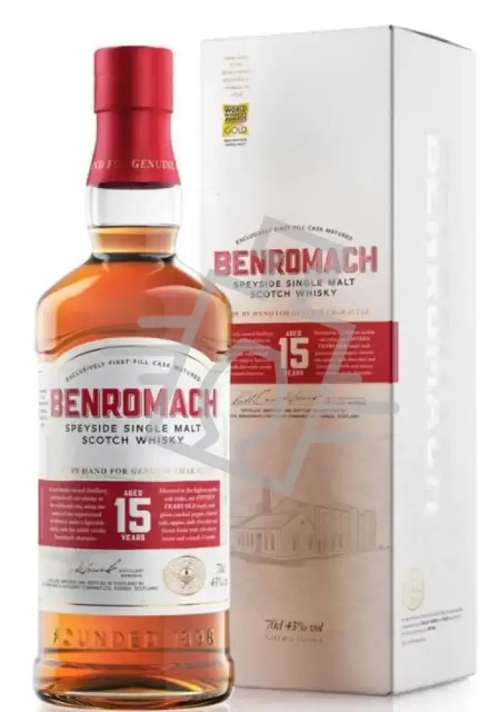 BENROMACH Whisky 15y 0,7l Speyside Single Malt Scotch 43% DD.
