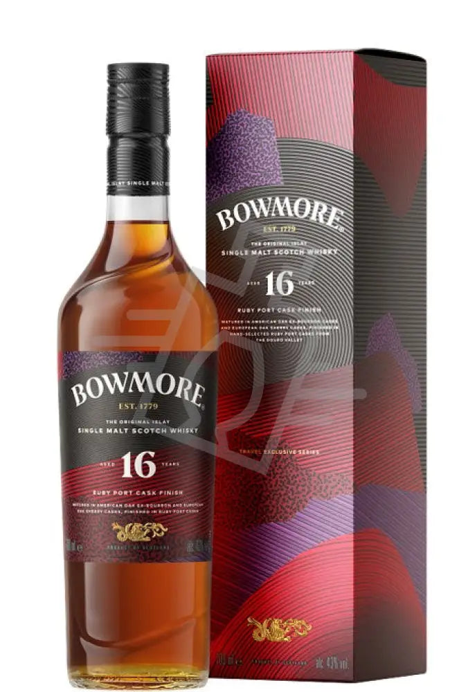 Bowmore 16 Years Ruby Port Cask Whisky DD. [0,7L|43% ] Whisky
