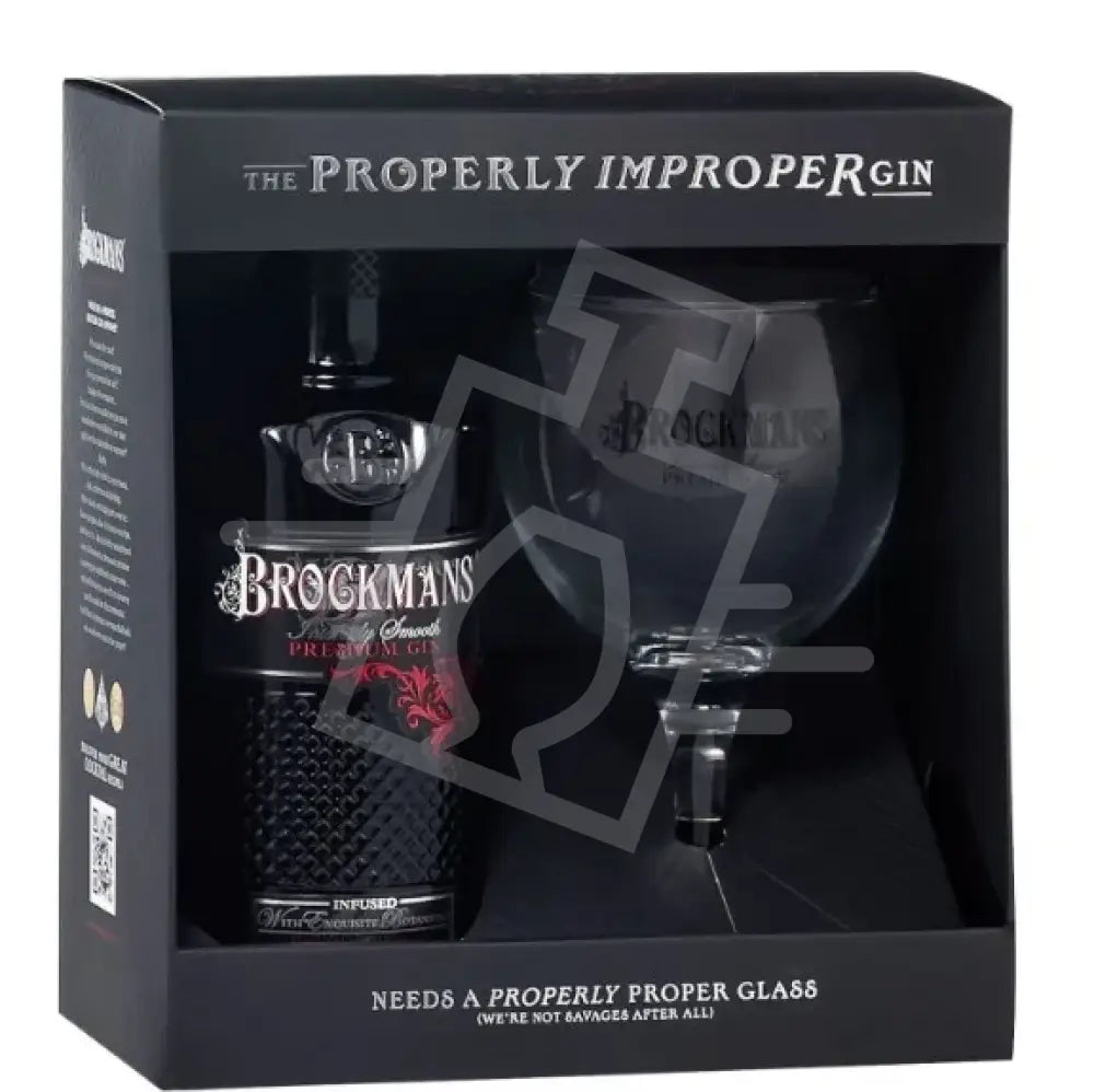 BROCKMANS Gin 0,7l Intensely Smooth Crafted with Dark Berries 40% DD+pohár