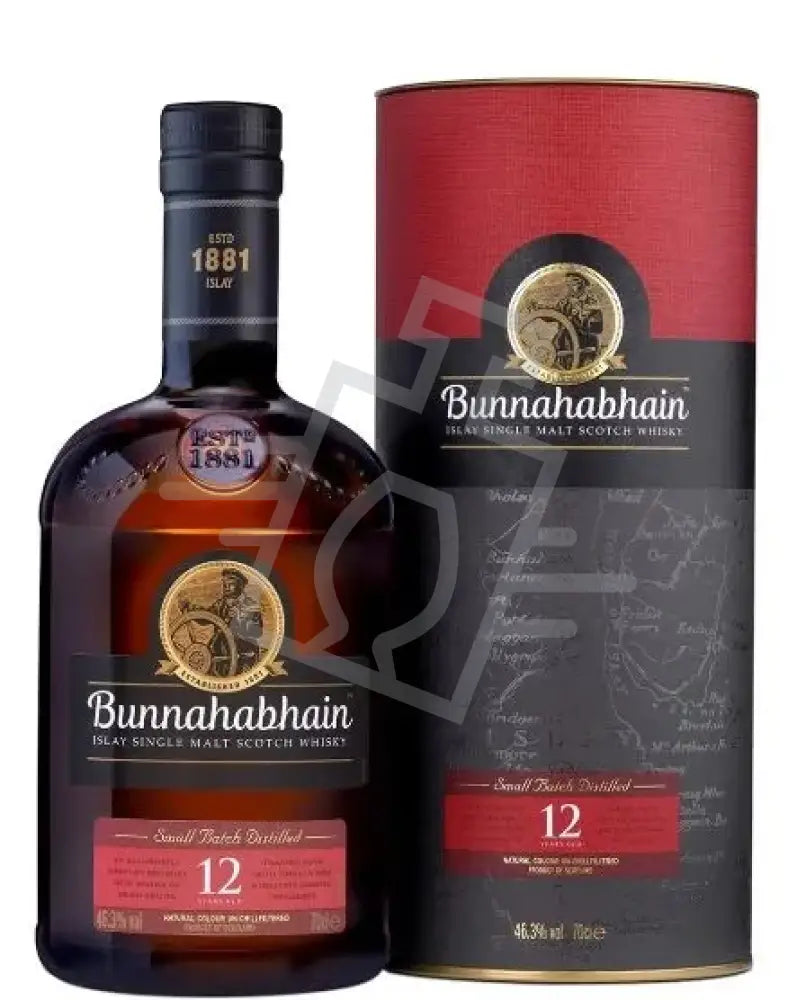 BUNNAHABHAIN Whisky 12y 0,7l Small Batch Distilled Islay S.M. 46,3% DD.
