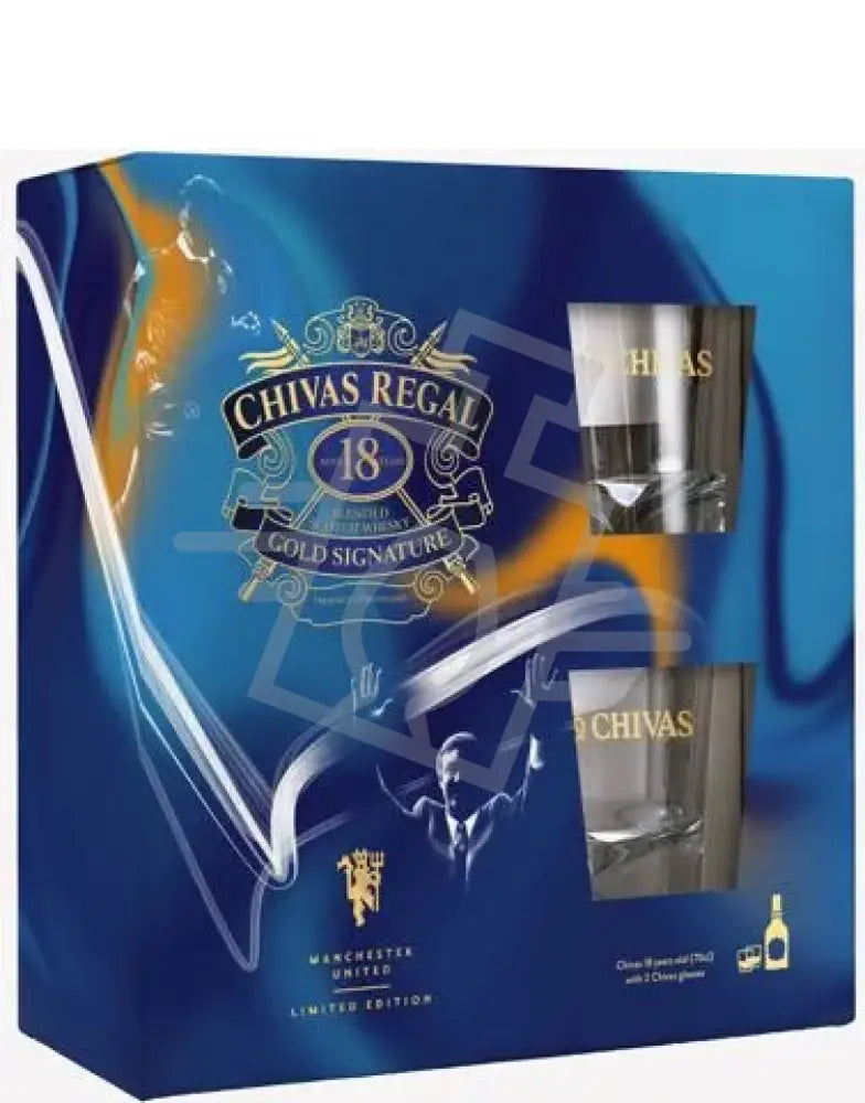 CHIVAS REGAL Whisky 18y 0,7l 40% DD. + 2 pohár