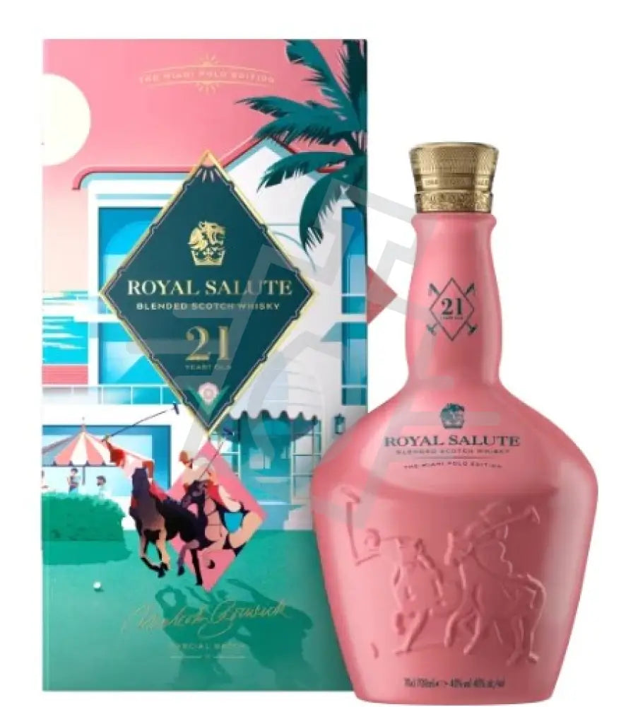 Chivas Regal Royal Salute 21 Years Miami Beach Polo Edition Whisky DD. [0,7L|40% ] - Whisky