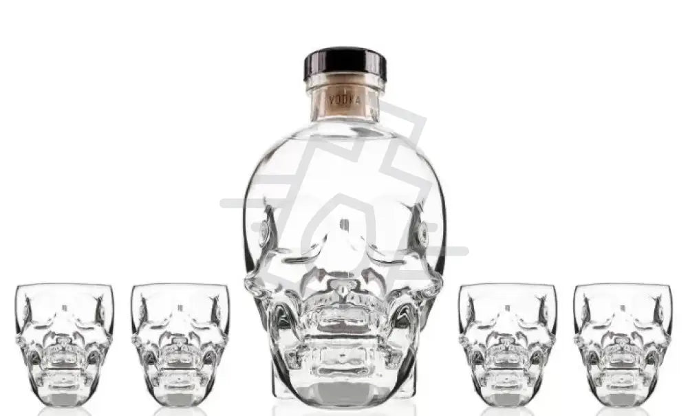 CRYSTAL HEAD Vodka 0,7l 40% DD. + 4 Shot pohár