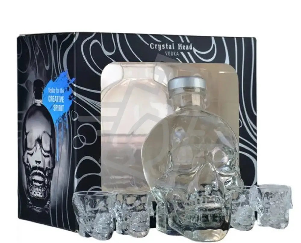 Crystal Head Vodka DD. [0,7L|40% ] + 4 shot pohár Vodka
