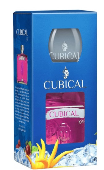 Cubical Kiss Premium Gin DD. [0,7L|37,5%] + pohár