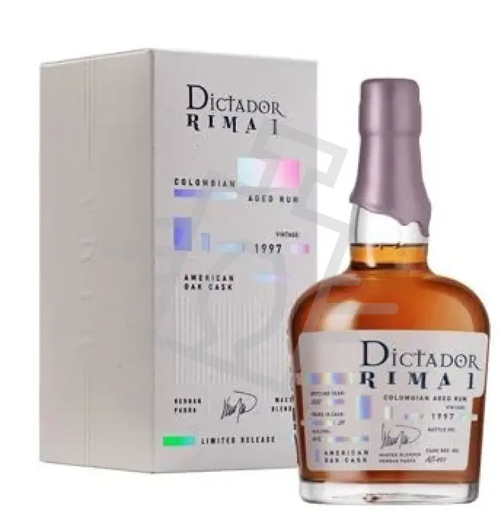 DICTADOR Rum 0,7l Rima Vintage 1997. Am.Oak Cask 25 years Bott:2022 50% DD