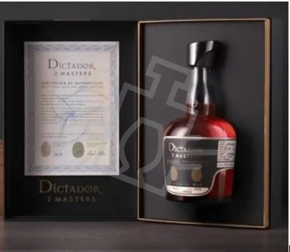 DICTADOR Rum 0,7l 2 Masters Vintage 1982 Royal Tokaji Cask 44% DD.