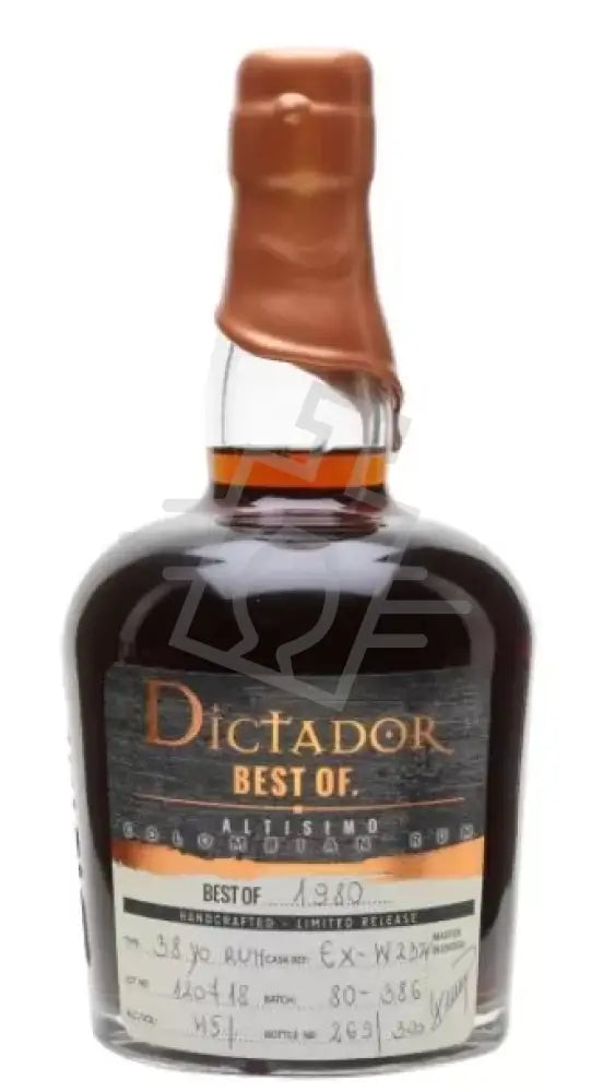 DICTADOR Rum 0,7l The Best Of 1980 Apasionado 41%