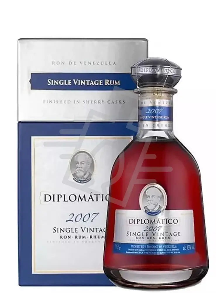 DIPLOMATICO Rum 0,7l Single Vintage 2007. 43% DD.