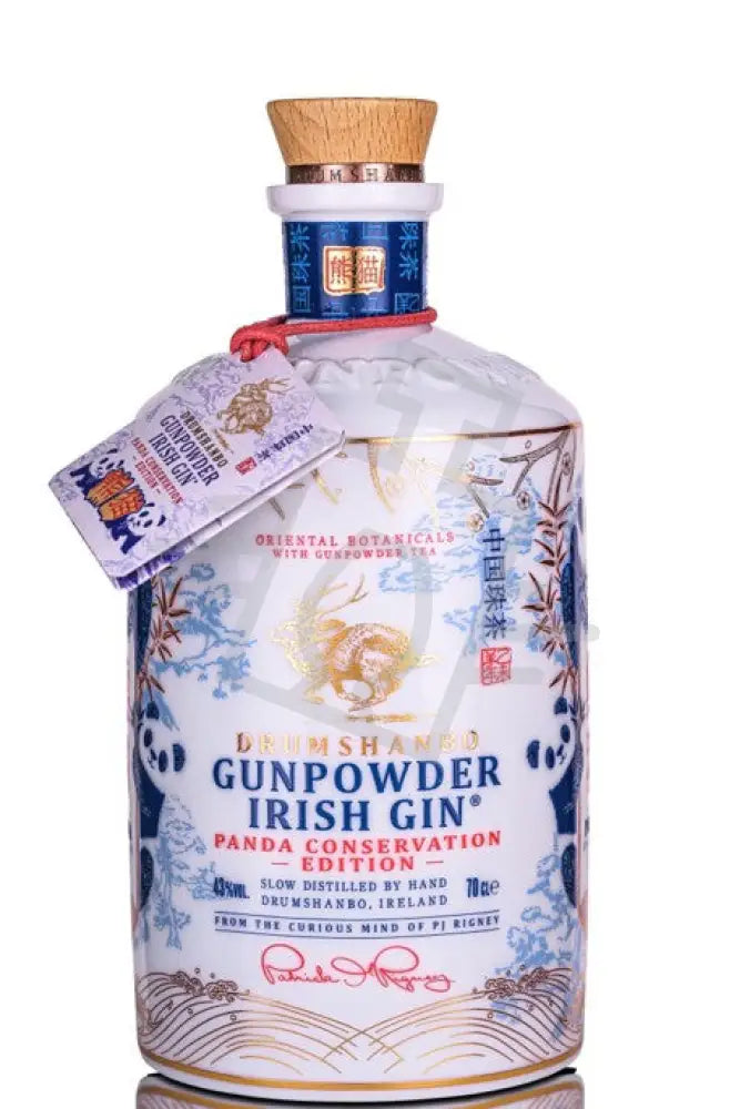DRUMSHANBO GUNPOWDER Gin Irish [0,7L|43% ] Panda Conservation Edit. Bottle Gin