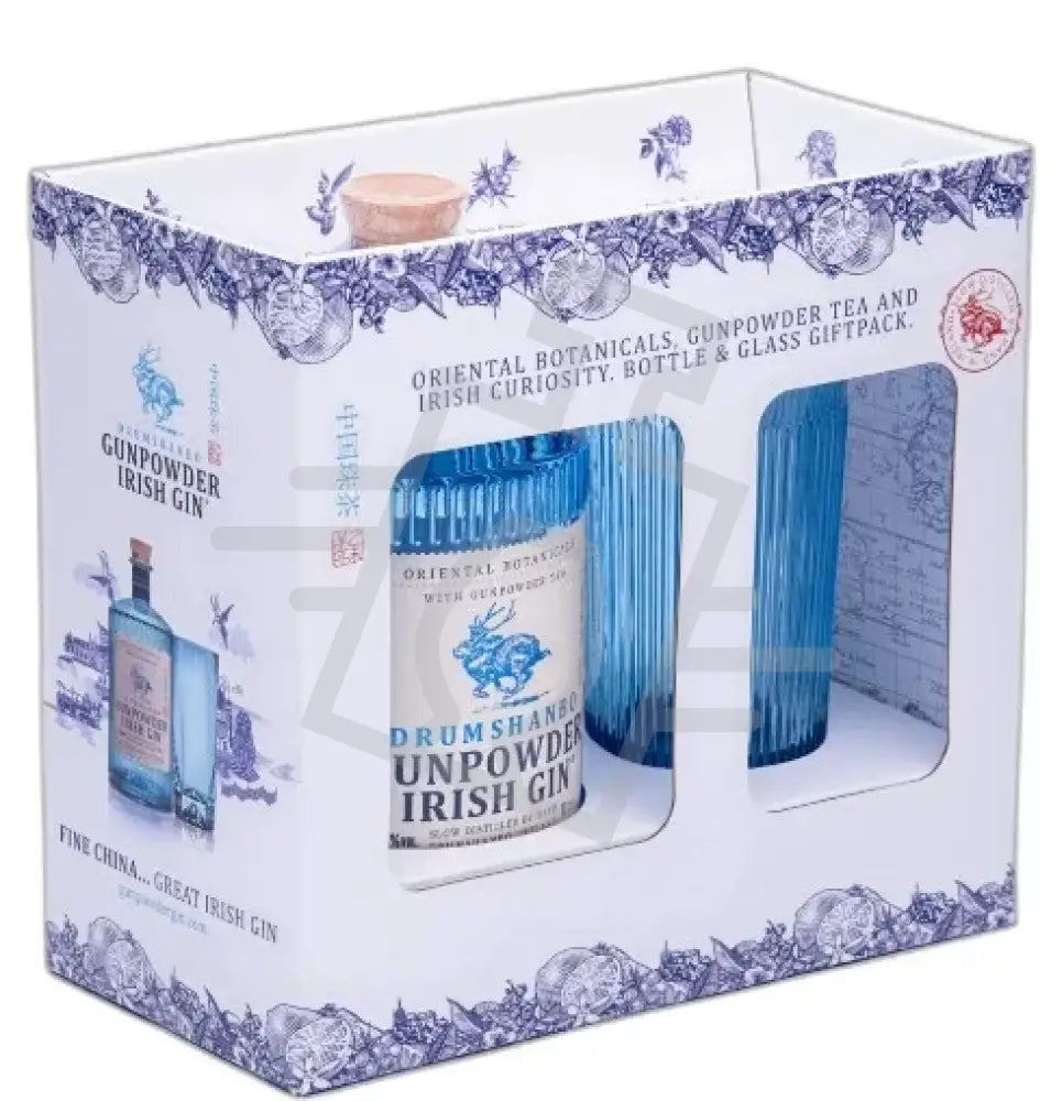 DRUMSHANBO GUNPOWDER Gin 0,7l Irish 43% DD. + pohár