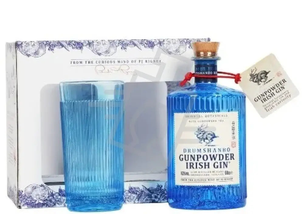 DRUMSHANBO GUNPOWDER Gin 0,7l Irish 43% DD. + pohár
