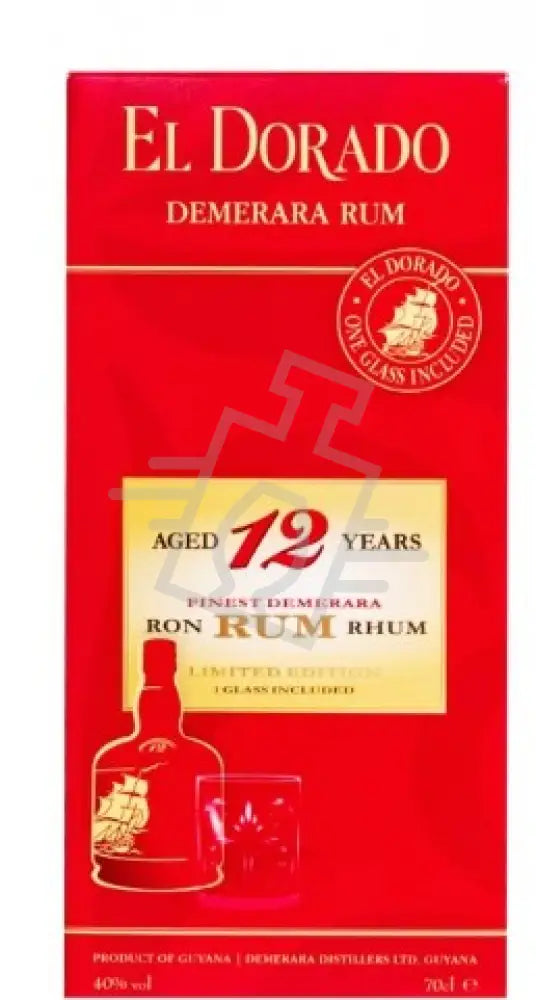 El Dorado 12 Years Rum DD. [0,7L|40% ] + pohár Rum