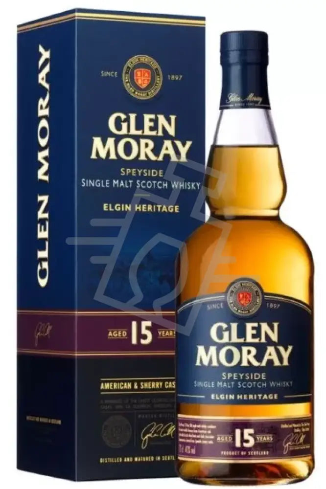 GLEN MORAY Whisky 15y 0,7l Elgin Heritage American & Sherry C. 40% DD.