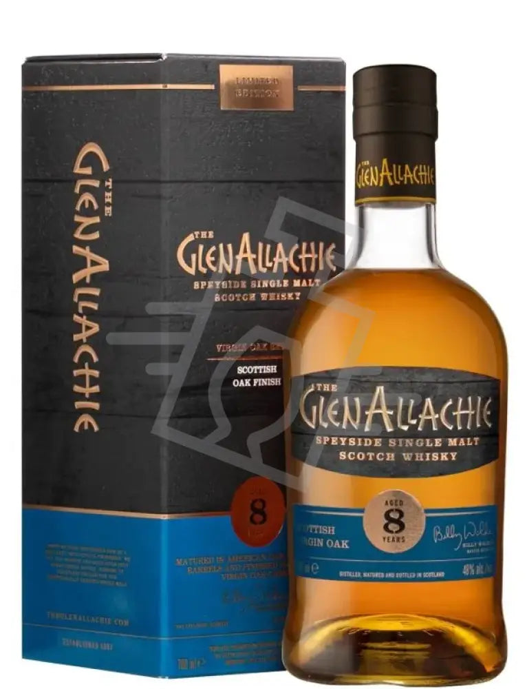 GLENALLACHIE Whisky  8y 0,7l Virgin Oak Series Scottish Oak Fin. 48% DD.
