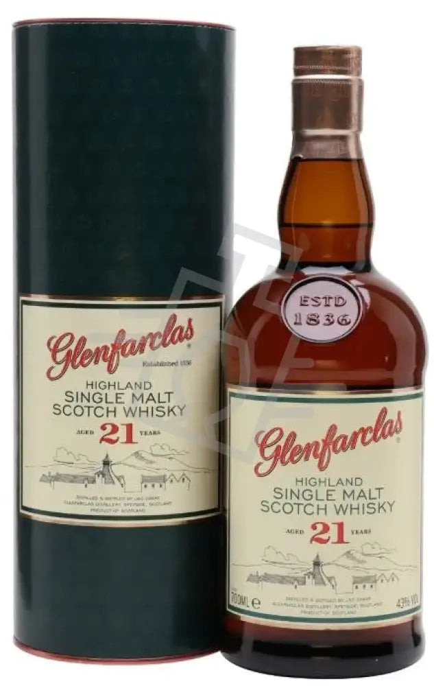 GLENFARCLAS Whisky 21y 0,7l Highland Single Malt Scotch 43% DD.
