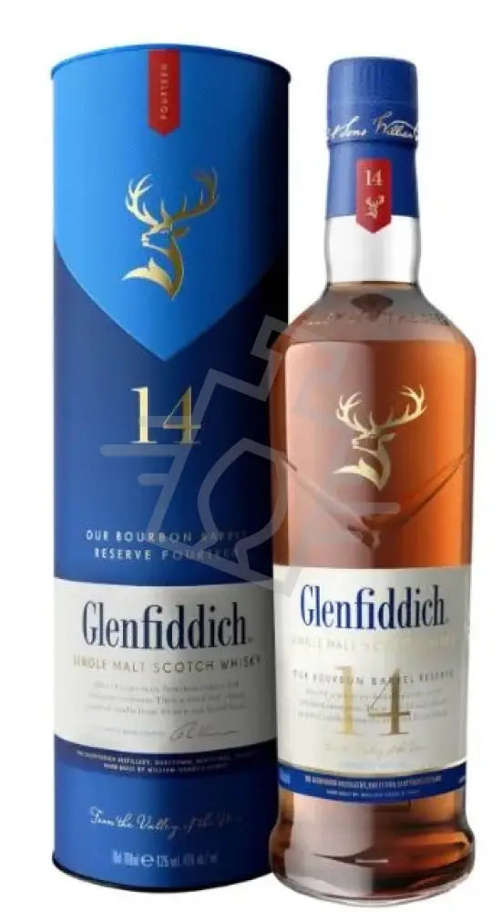 GLENFIDDICH Whisky 14y 0,7l Our Bourbon Barrel Reserve Single M.S. 43% DD.