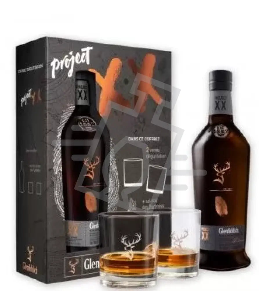 GLENFIDDICH Whisky Project XX 0,7l Single M.S. 47% DD. +2 pohár +feketesó
