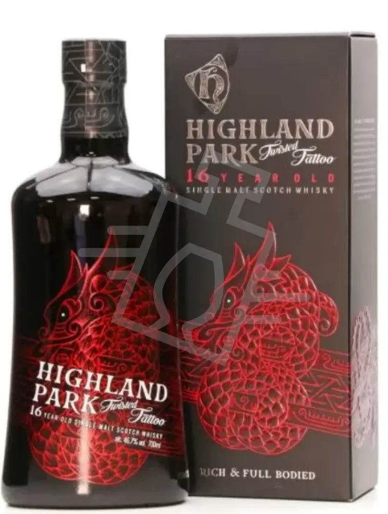 HIGHLAND PARK Whisky 16y 0,7l Twisted Tattoo Single Malt S. 46,7% DD.