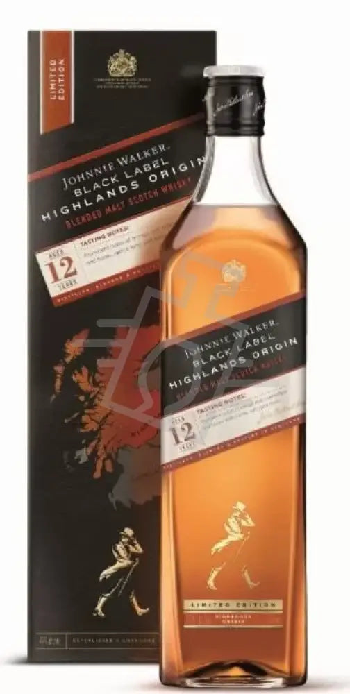 JOHNNIE WALKER Whisky 12y 0,7l Black Label Highlands Origin 42% DD.