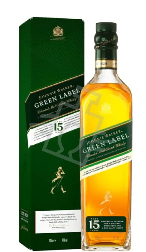 Johnnie Walker 15 Years Green Label Whisky DD. [0,7L|43% ] Whisky