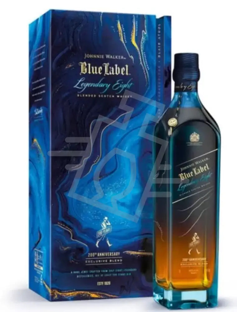 JOHNNIE WALKER Whisky Blue L. 0,7l 43,8% DD. 200th Anniv. Legendary Eight