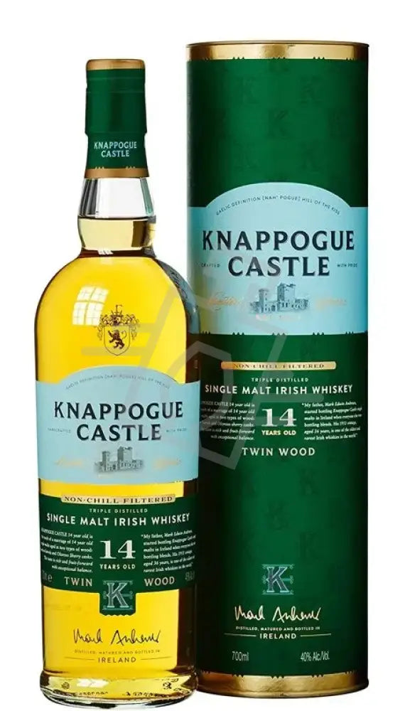 KNAPPOGUE CASTLE Whisky 14y 0,7l Limited Rel. Twin Wood S.M. Irish 46% DD.