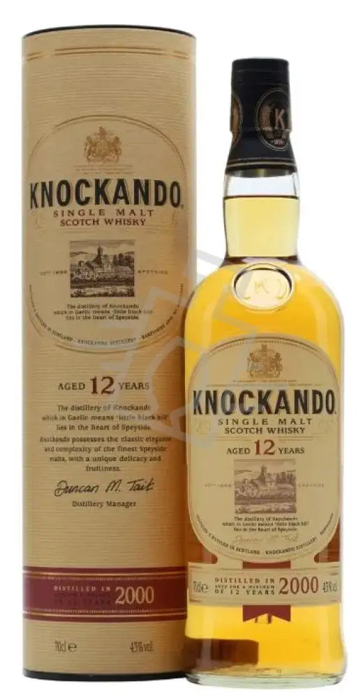 KNOCKANDO Whisky 12y 0,7l Single Malt Scotch 43% DD.