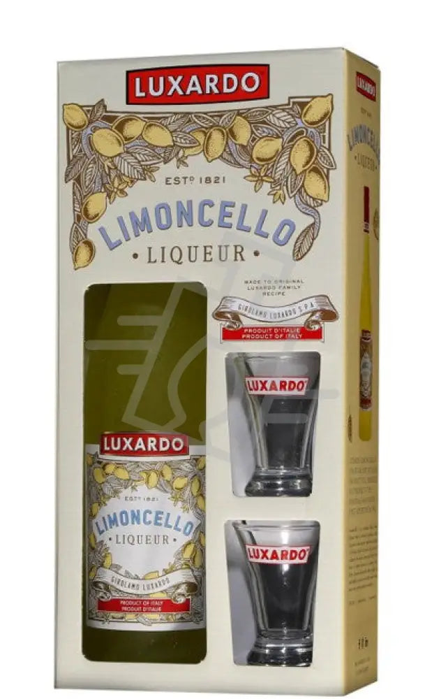 Luxardo Limoncello Likőr + 2 shot pohár DD. [0,7L|27% ] Likőr