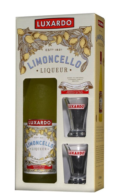 LUXARDO Likőr Limoncello [0,7L|27%] DD. + 2 shot pohár