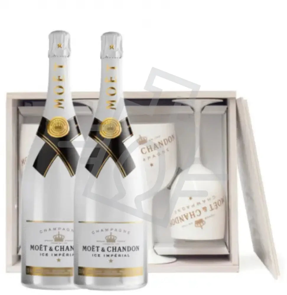MOET & CHANDON Champagne Ice 0,75l*2 Imperial FADD. + 4 pohár