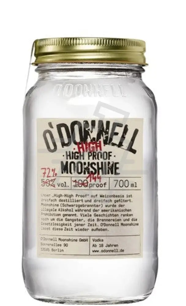 O Donnell Moonshine High High Proof Vodka [0,7L|72% ] - Vodka