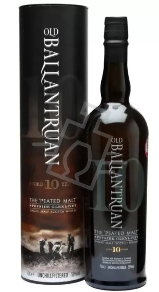 OLD BALLANTRUAN Whisky 10y 0,7l The Peated Malt Single M. S. 50% DD.