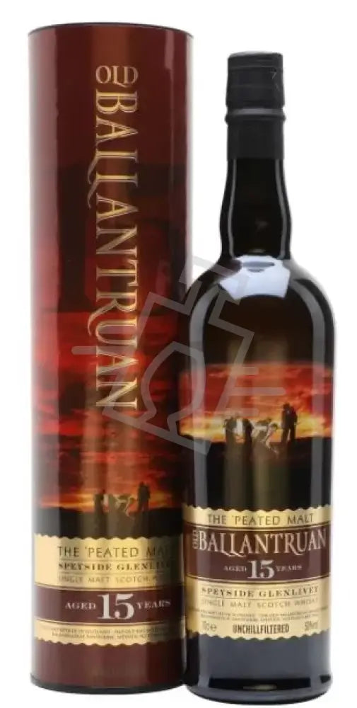 OLD BALLANTRUAN Whisky 15y 0,7l The Peated Malt Single M. S. 50% DD.