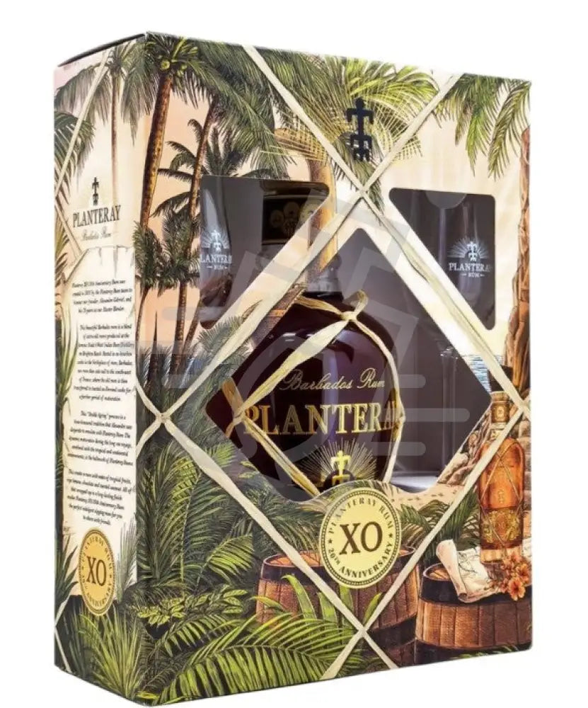 Planteray XO 20th Anniversary Rum DD. [0,7L|40% ] + 2 tulipán pohár - Rum