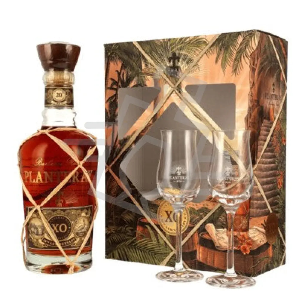 Planteray XO 20th Anniversary Rum DD. [0,7L|40% ] + 2 tulipán pohár - Rum