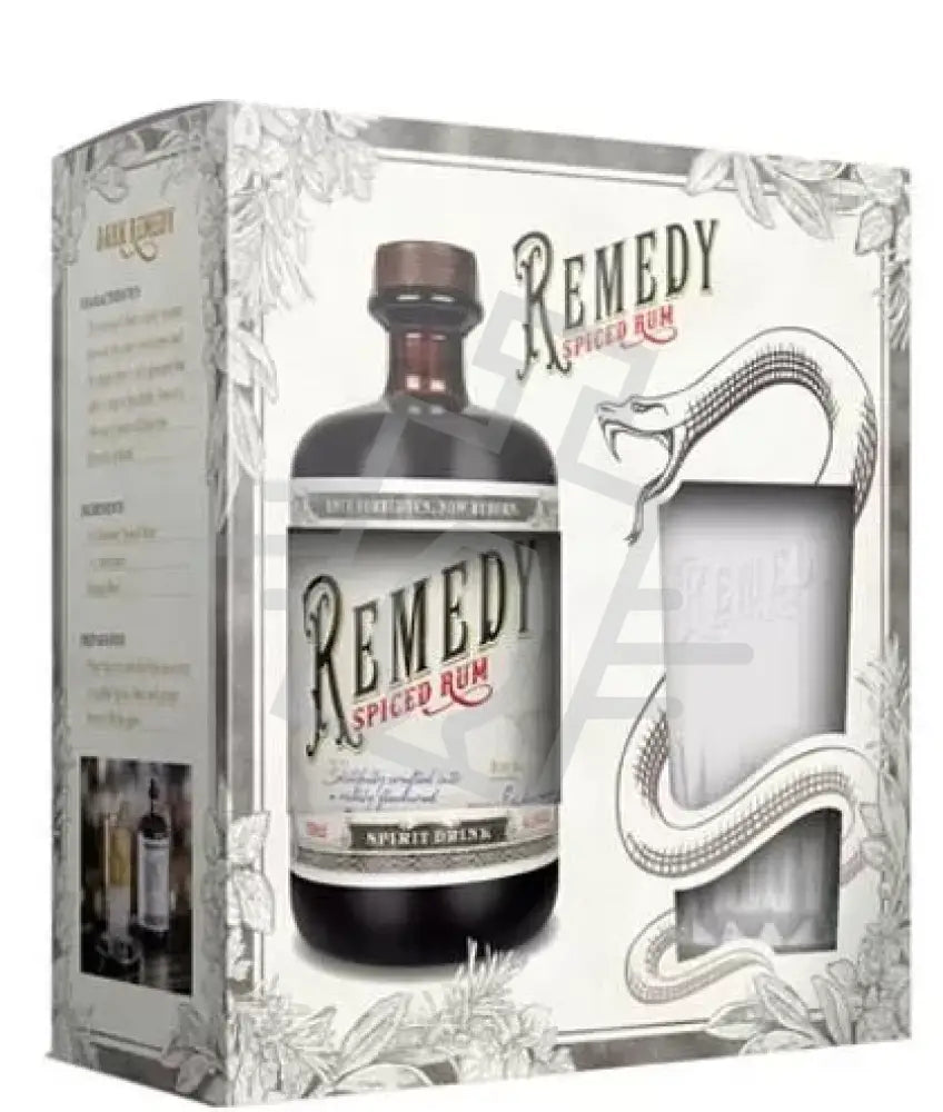 REMEDY Rum 0,7l Spiced 41,5% DD. + pohár