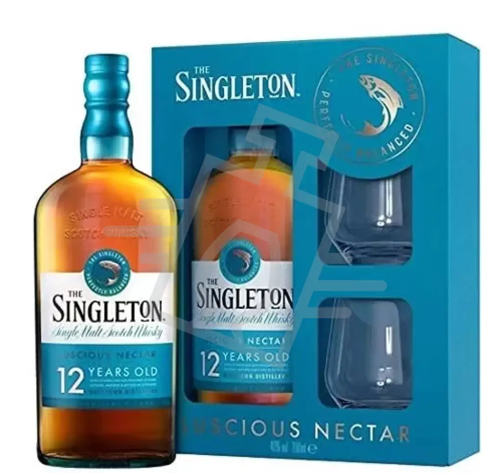 SINGLETON Whisky 12y 0,7l Luscious Nectar Single Malt S. 40% DD. + 2 pohár